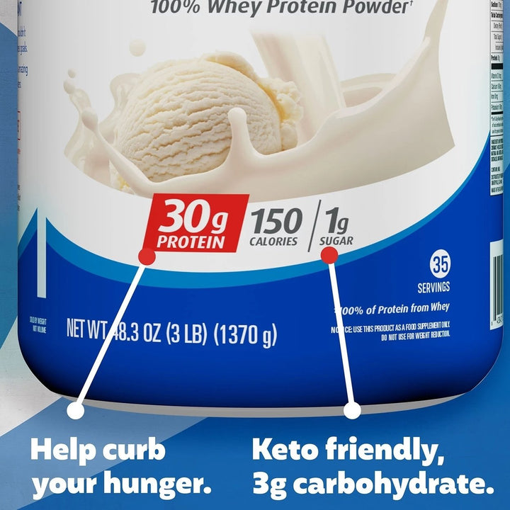 Premier Protein 30g High Protein Powder Vanilla Milkshake 3 Pounds Image 4