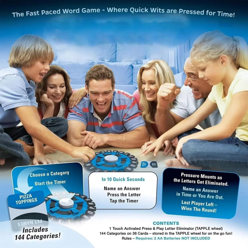 Board Game Basta Think Word Game Fast-Paced Family The Quick Thinking Letter Pressing Puzzle Games Image 2