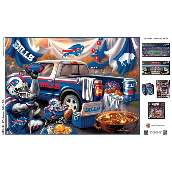 Buffalo Bills NFL 1000 Piece Jigsaw Puzzle 19.25 x 26.75 Eco-Friendly Material Image 4