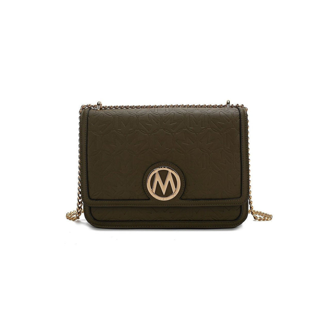 MKFCollection Amiyah Crossbody Bag - Vegan Leather Designer Handbag Image 1