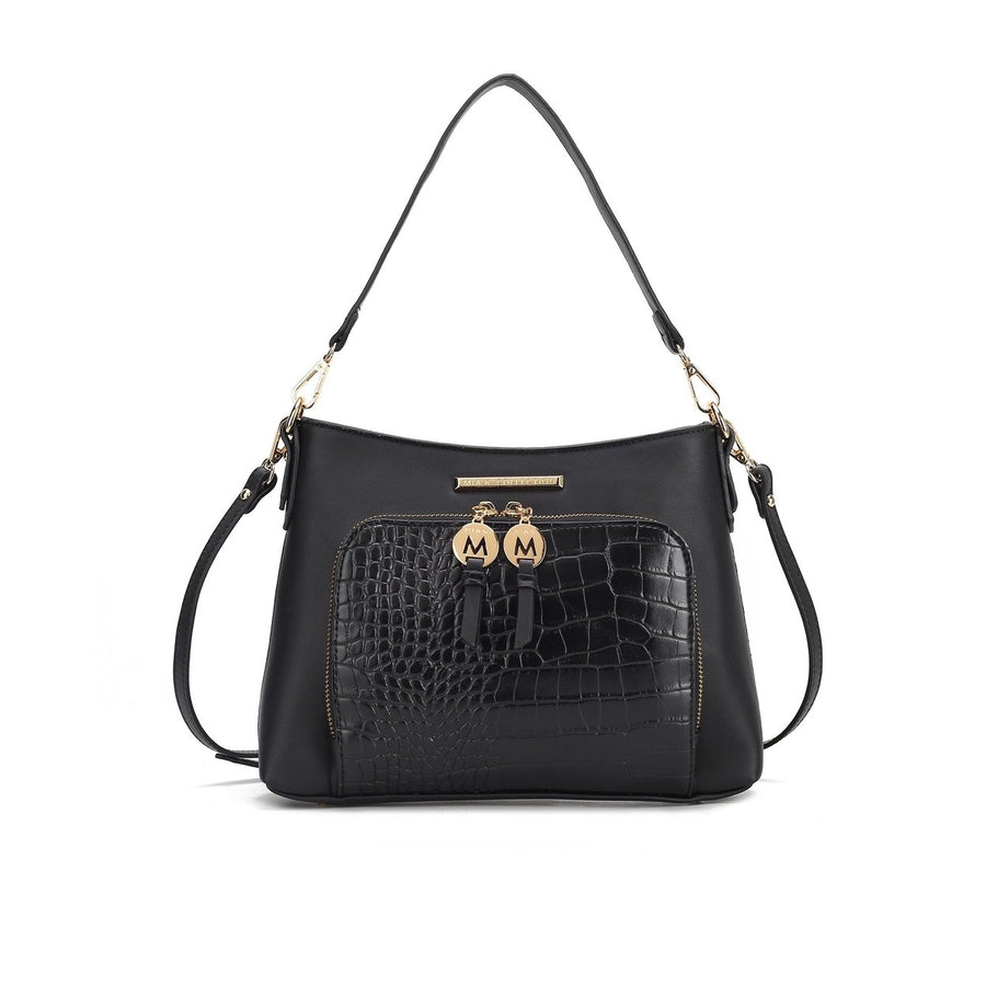 MKFCollection Anayra Shoulder Bag - Vegan Leather Designer Handbag Image 1