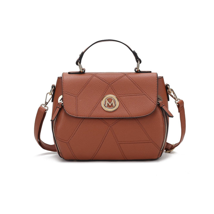 MKFCollection Clementine Shoulder Bag - Vegan Leather Designer Handbag Image 1