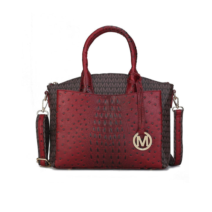 MKFCollection Collins Signature Shoulder Bag - Vegan Leather Designer Handbag Image 1