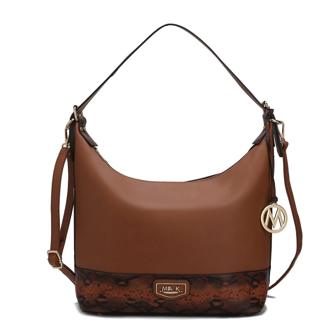 MKFCollection Diana Shoulder Bag - Vegan Leather Designer Handbag Image 4