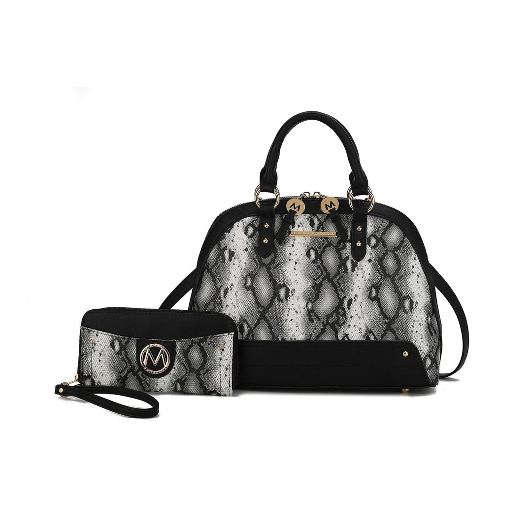 MKFCollection Frida II Shoulder bag and Set - Vegan Leather Designer Handbag Image 1