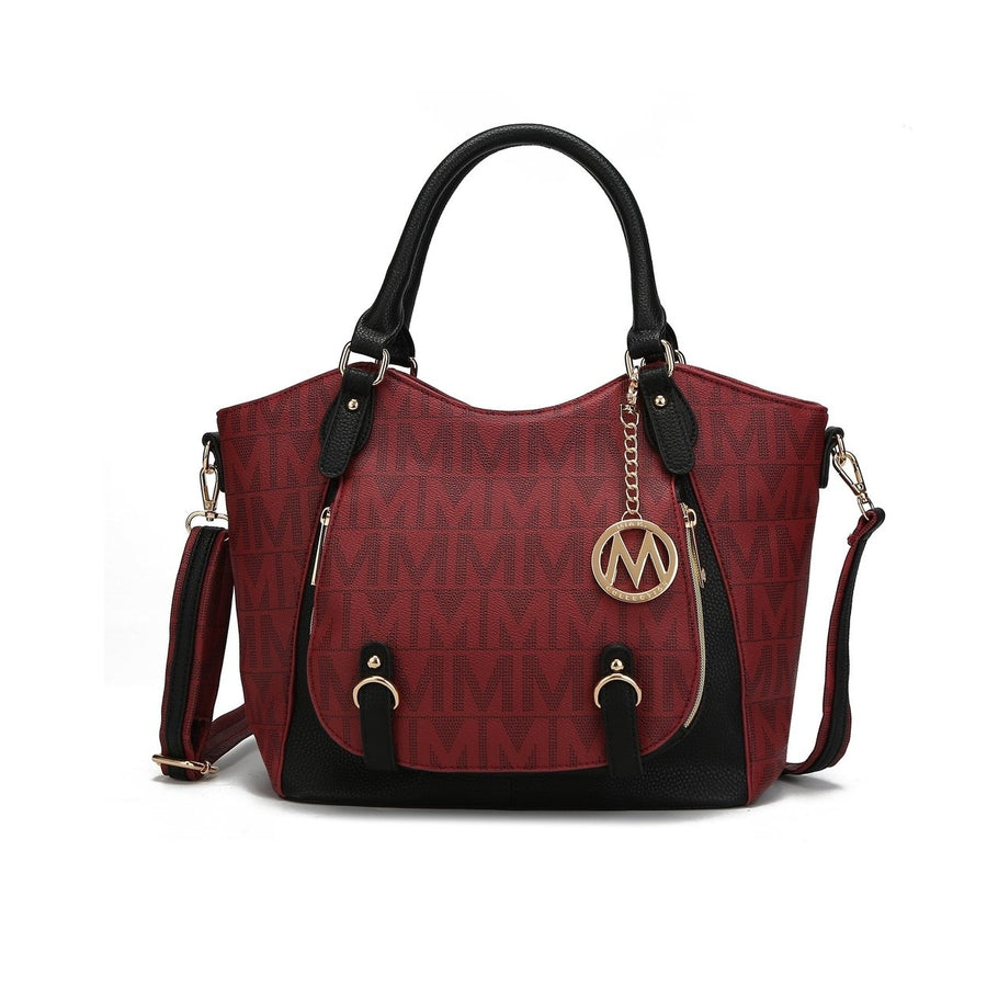 MKFCollection Fula Signature Shoulder Bag - Vegan Leather Designer Handbag Image 1