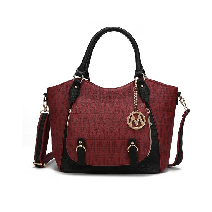 MKFCollection Fula Signature Shoulder Bag - Vegan Leather Designer Handbag Image 3