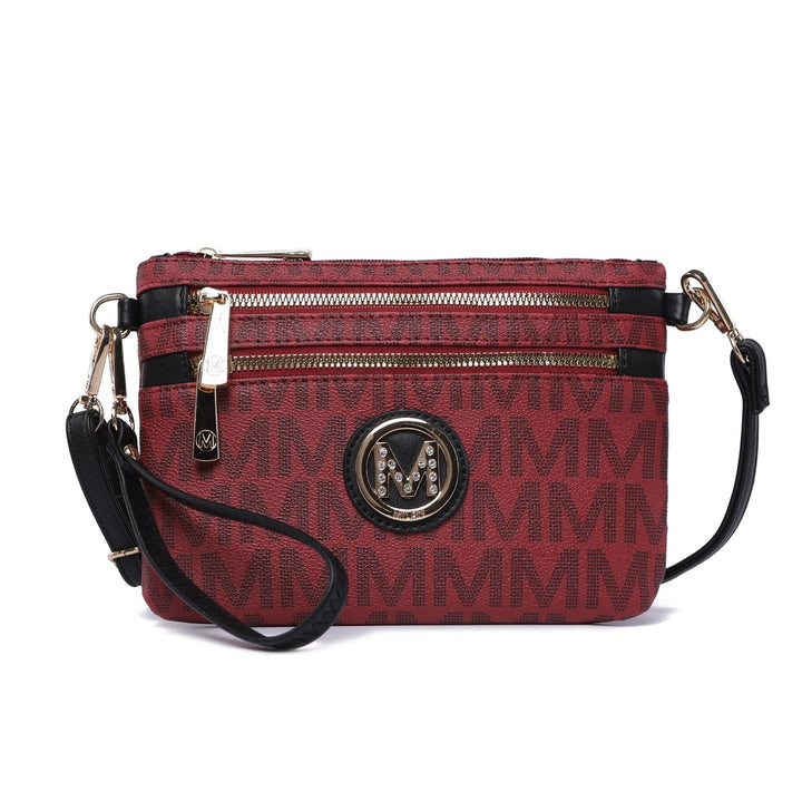 MKFCollection Geneve Signature Phone Crossbody Bag - Vegan Leather Designer Image 7