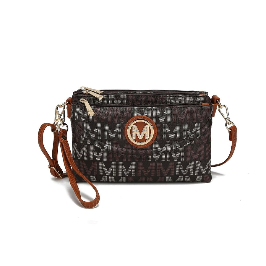 MKFCollection Ishani Signature Crossbody Bag - Vegan Leather Designer Handbag Image 1