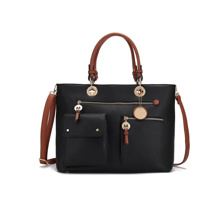 MKFCollection Julia Shoulder Bag - Vegan Leather Designer Handbag Image 1