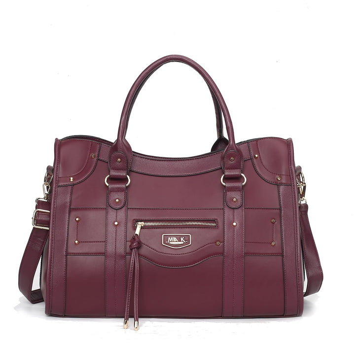 MKFCollection Patricia Weekender Bag - Vegan Leather Designer Handbag Image 1