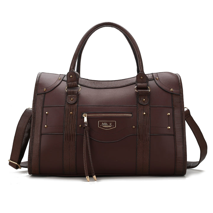 MKFCollection Patricia Weekender Bag - Vegan Leather Designer Handbag Image 6