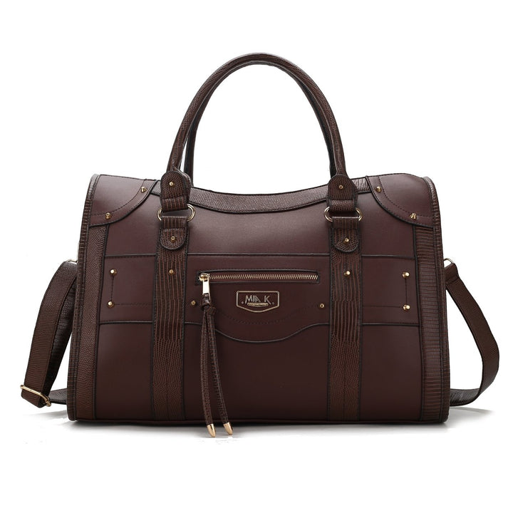 MKFCollection Patricia Weekender Bag - Vegan Leather Designer Handbag Image 1