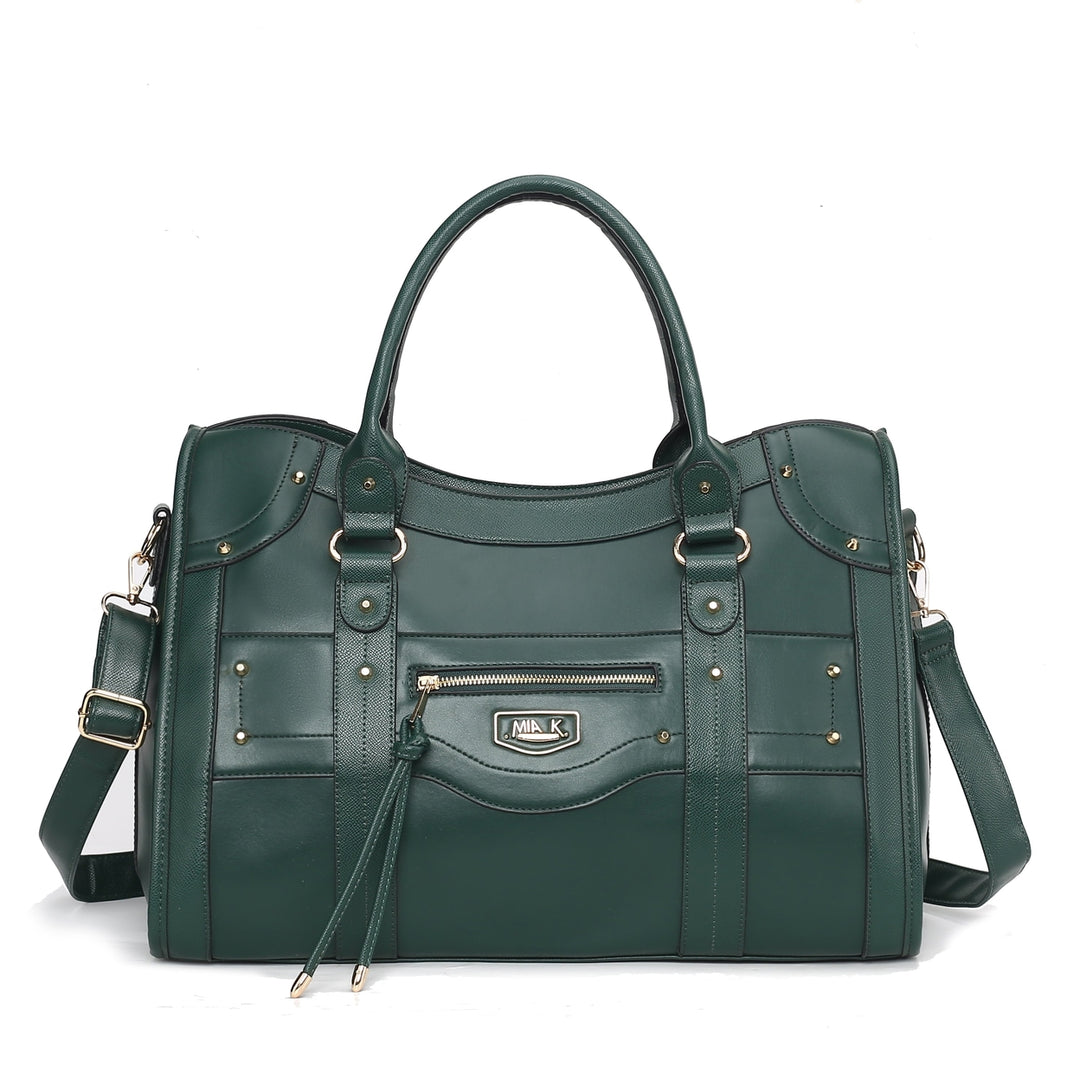 MKFCollection Patricia Weekender Bag - Vegan Leather Designer Handbag Image 7