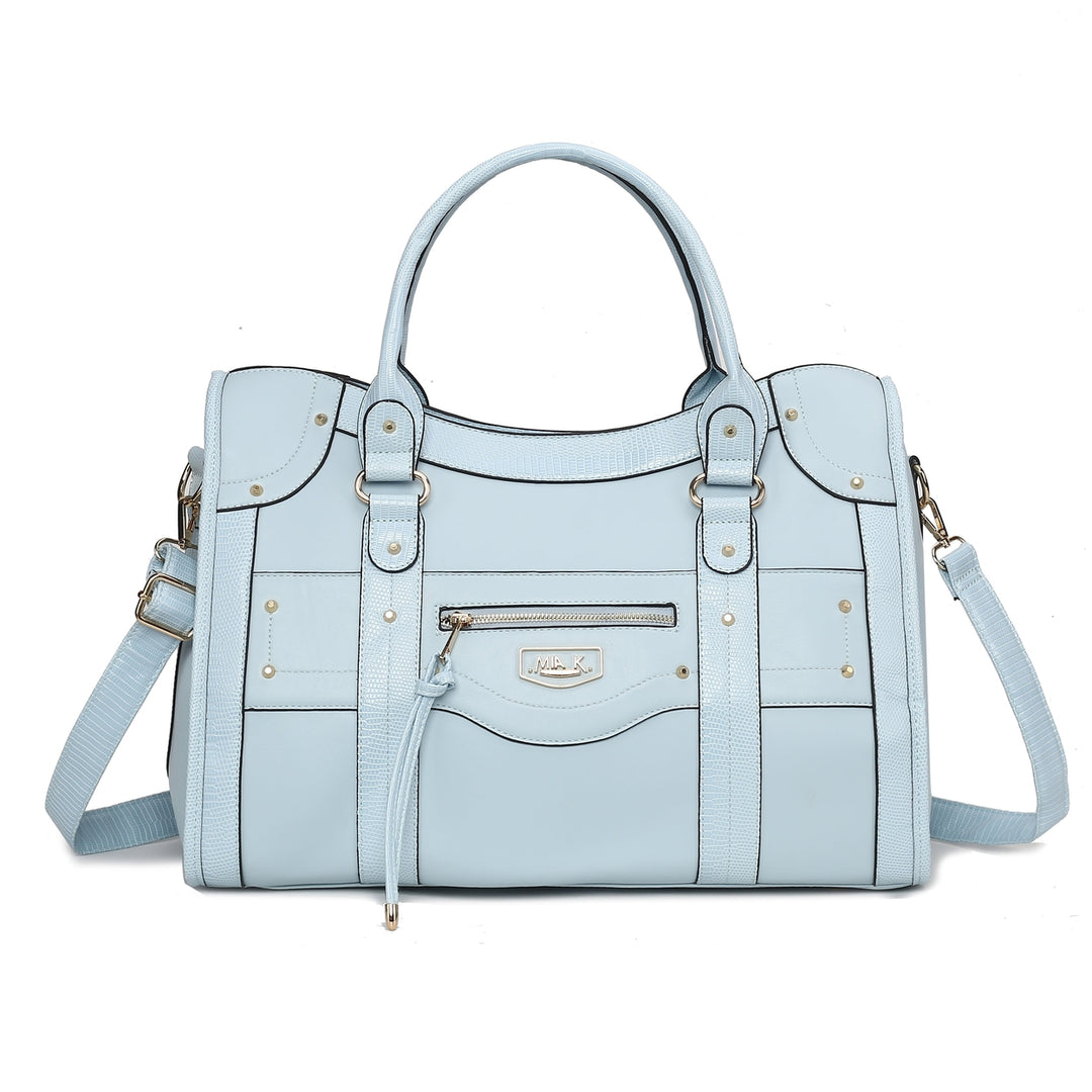 MKFCollection Patricia Weekender Bag - Vegan Leather Designer Handbag Image 8