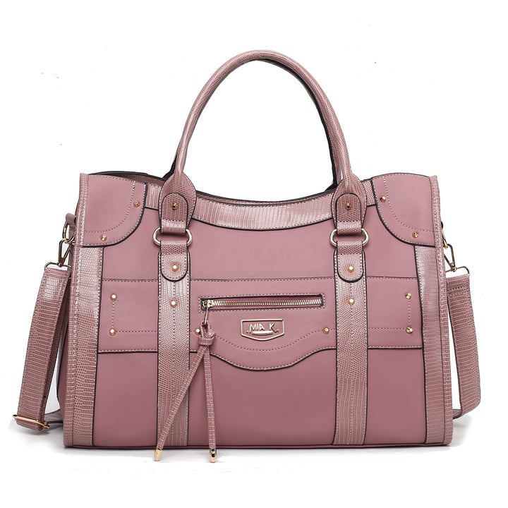 MKFCollection Patricia Weekender Bag - Vegan Leather Designer Handbag Image 9