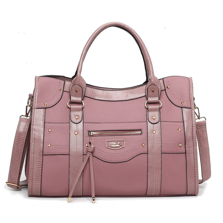 MKFCollection Patricia Weekender Bag - Vegan Leather Designer Handbag Image 1