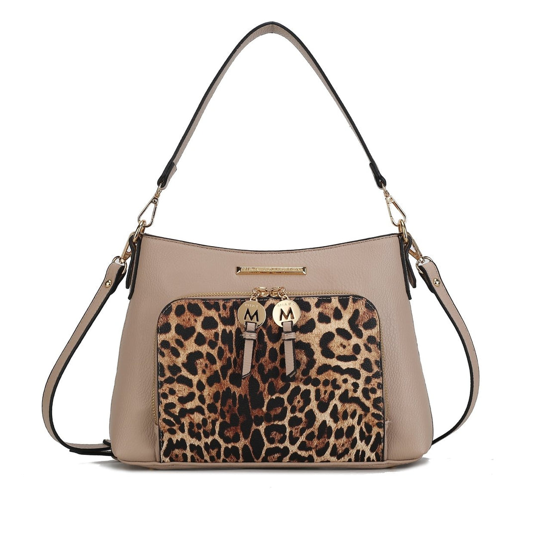 MKFCollection Trisha Crossbody Bag - Vegan Leather Designer Handbag Image 9