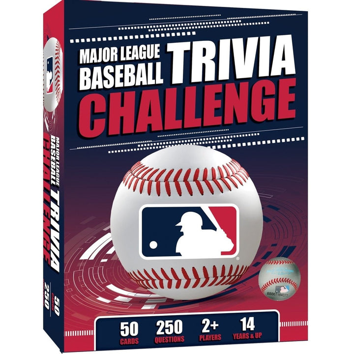 MLB Trivia Challenge Game 50 Cards 250 Questions Fun for Ages 12 and Up Image 1