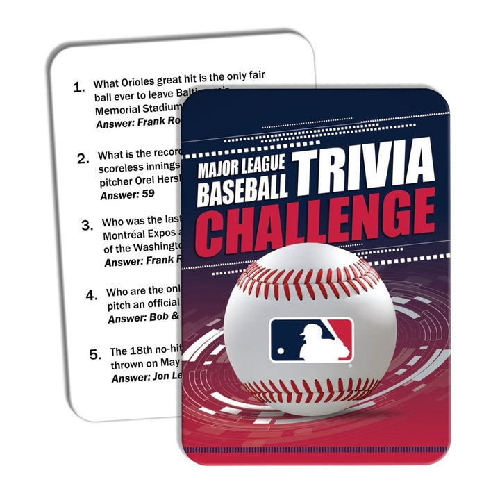 MLB Trivia Challenge Game 50 Cards 250 Questions Fun for Ages 12 and Up Image 2