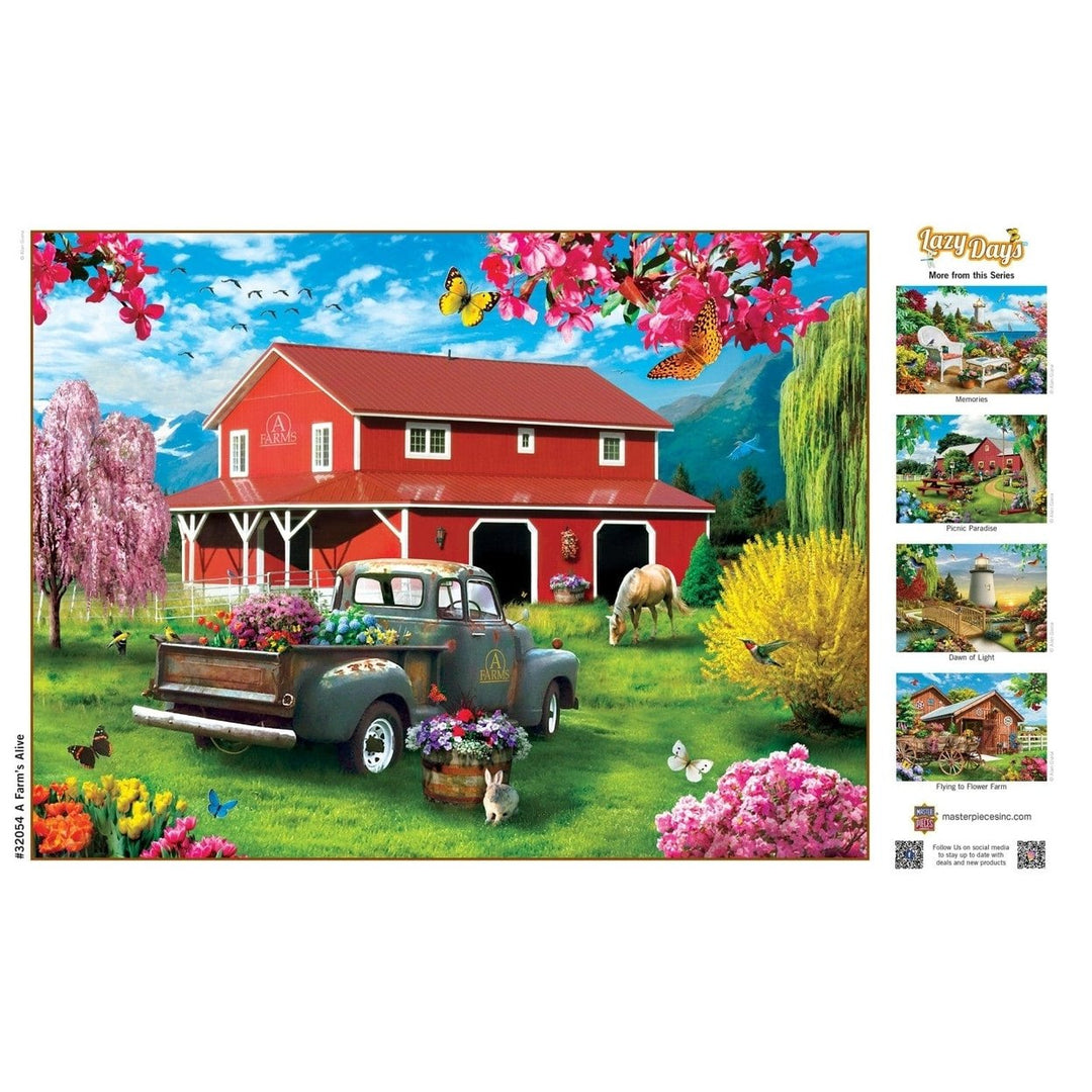 MasterPieces 750 Piece Lazy Days Jigsaw Puzzle 18x24 Alan Giana Seaside Retreat Image 4