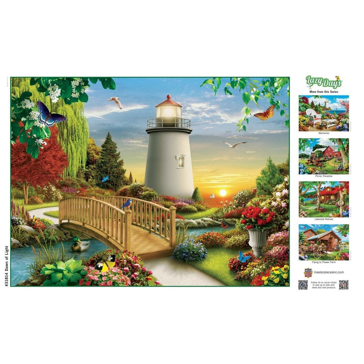 Lazy Days Dawn of Light 750 Piece Jigsaw Puzzle Alan Giana 18x24 Scenic Art Image 4