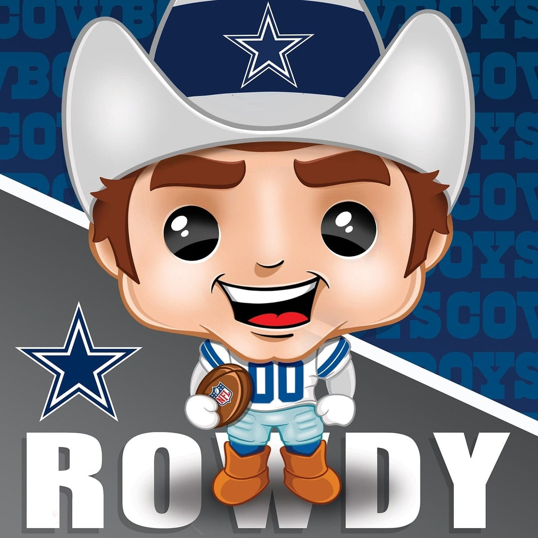 Rowdy Dallas Cowboys 100 Piece Jigsaw Puzzle 10x10 NFL Mascot Collectible Image 2