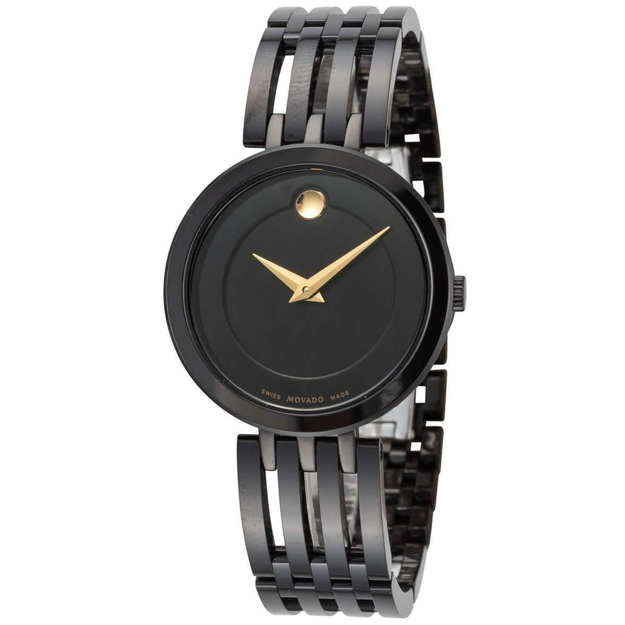 Movado Womens Esperanza Black Dial Watch - 607786 Image 1