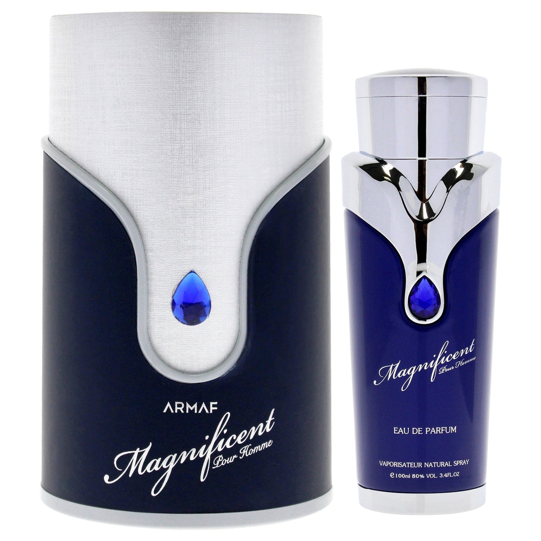 Armaf Magnificent Blue by Armaf for Men - 3.4 oz EDP Spray Image 1