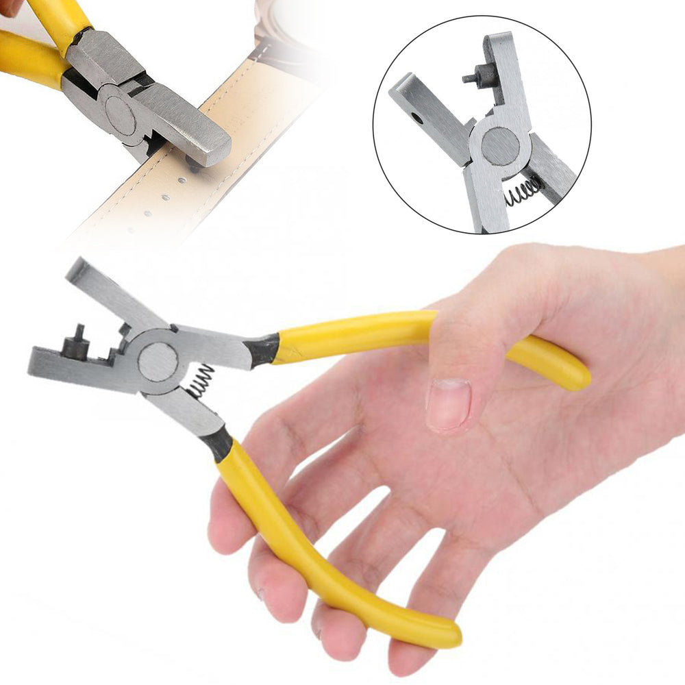 Shoe Strap Hole Puncher Pliers with Ergonomic Handle Easy to Use Wide Application Watch Band Hole Punch Pliers Image 2