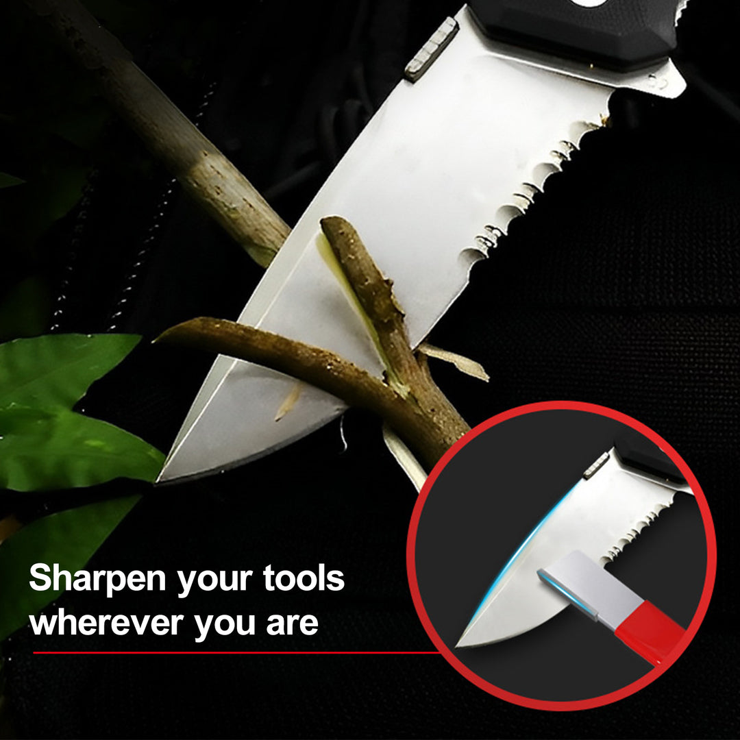 Cutter Sharpener Compact Portable Scissors Sharpener Carbide Blade Sharpening Tool for Home Garden Outdoor Image 4