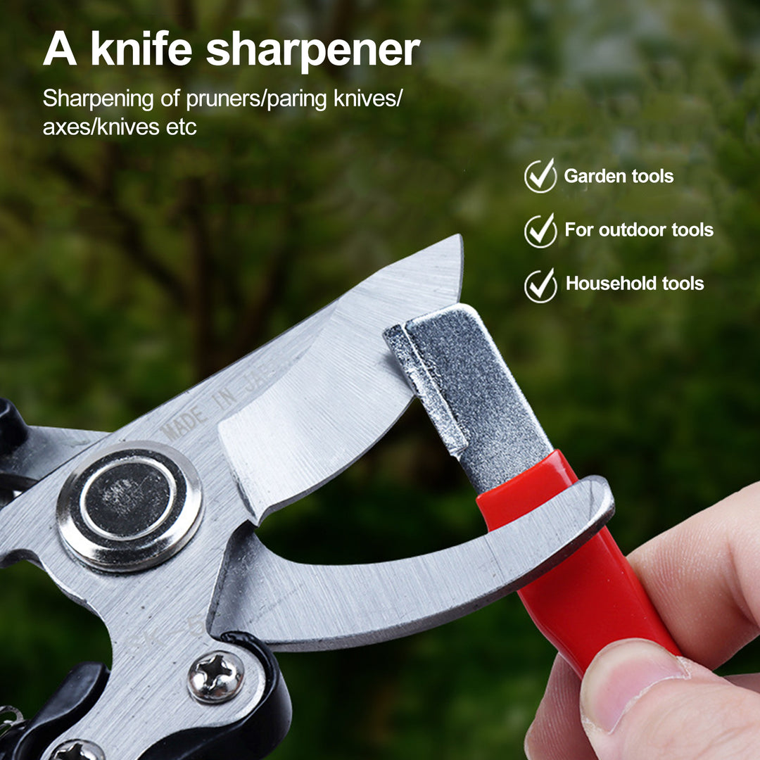 Cutter Sharpener Compact Portable Scissors Sharpener Carbide Blade Sharpening Tool for Home Garden Outdoor Image 8