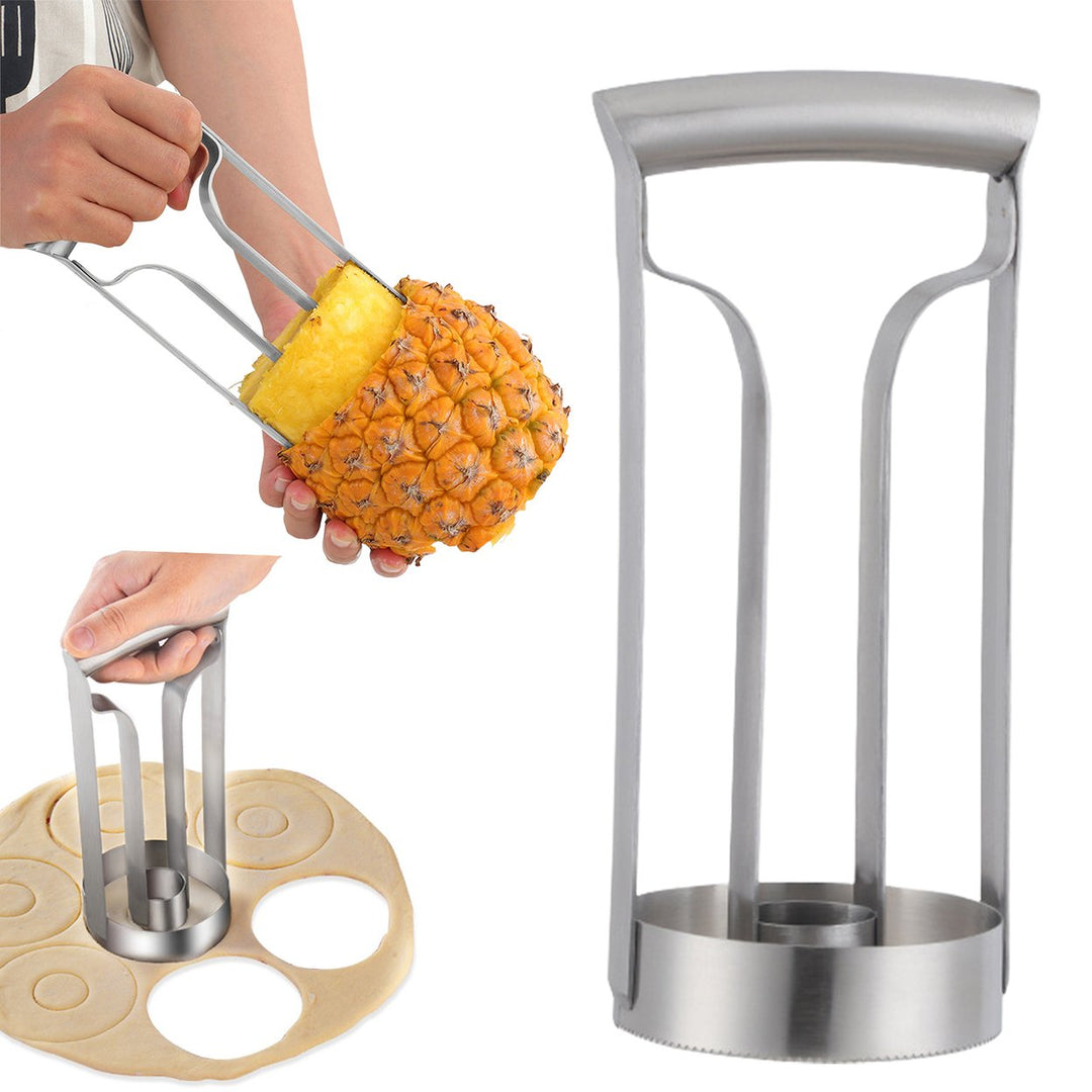 Pineapple Peeler Corer Cutter Tool Stainless Steel Fruit Slicer Lightweight Kitchen Gadget for Home Picnics Parties Image 1