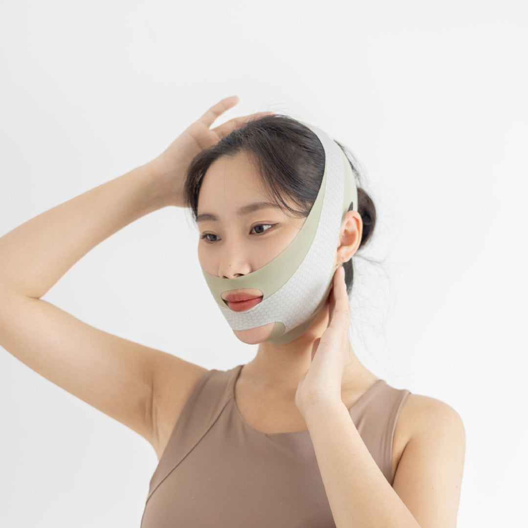 Face Lifting Strap V Line Innovative Honeycomb Structure Double Chin Strap Adjustable Breathable Beauty Bandage Skin Image 10