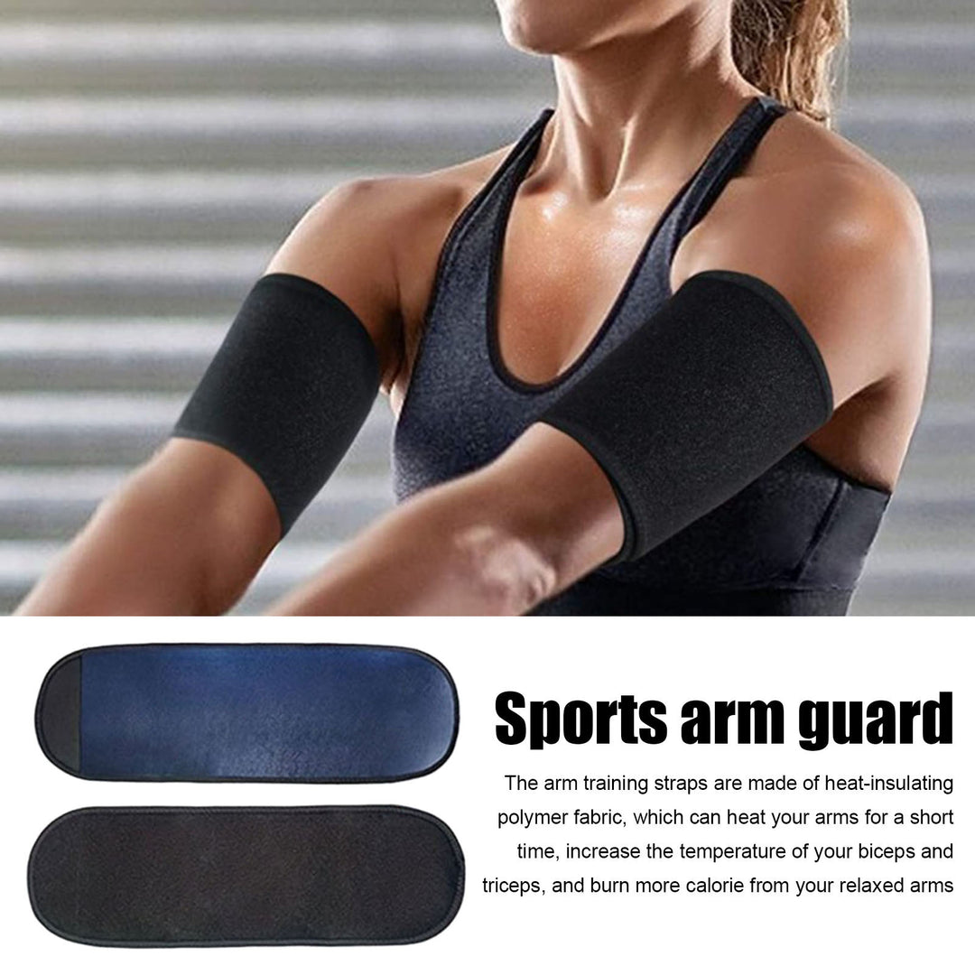 1 Pair Sweat Arm Shaper Womens Arm Trimmer Sauna Sweat Arm Trainer Arm Compression Sleeve Band for Sports Workout Image 3