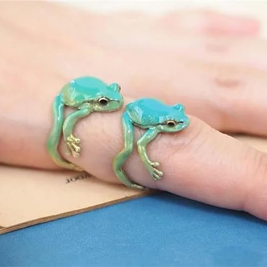 Tree Frog Ring Good Detail Realistic Animal Smooth Polished Adjustable Open Ring Novelty Knuckle Ring Party Daily Lady Image 9