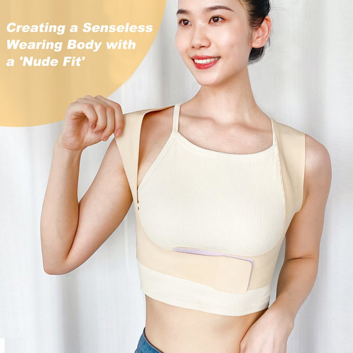 1Pcs Posture Corrector for Women Men Adjustable Upper Back Brace Back Straightener to Improve Posture Help Relief Back Image 4