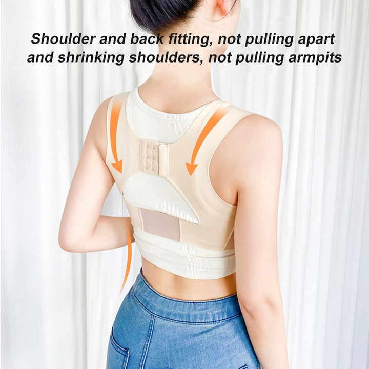 1Pcs Posture Corrector for Women Men Adjustable Upper Back Brace Back Straightener to Improve Posture Help Relief Back Image 10