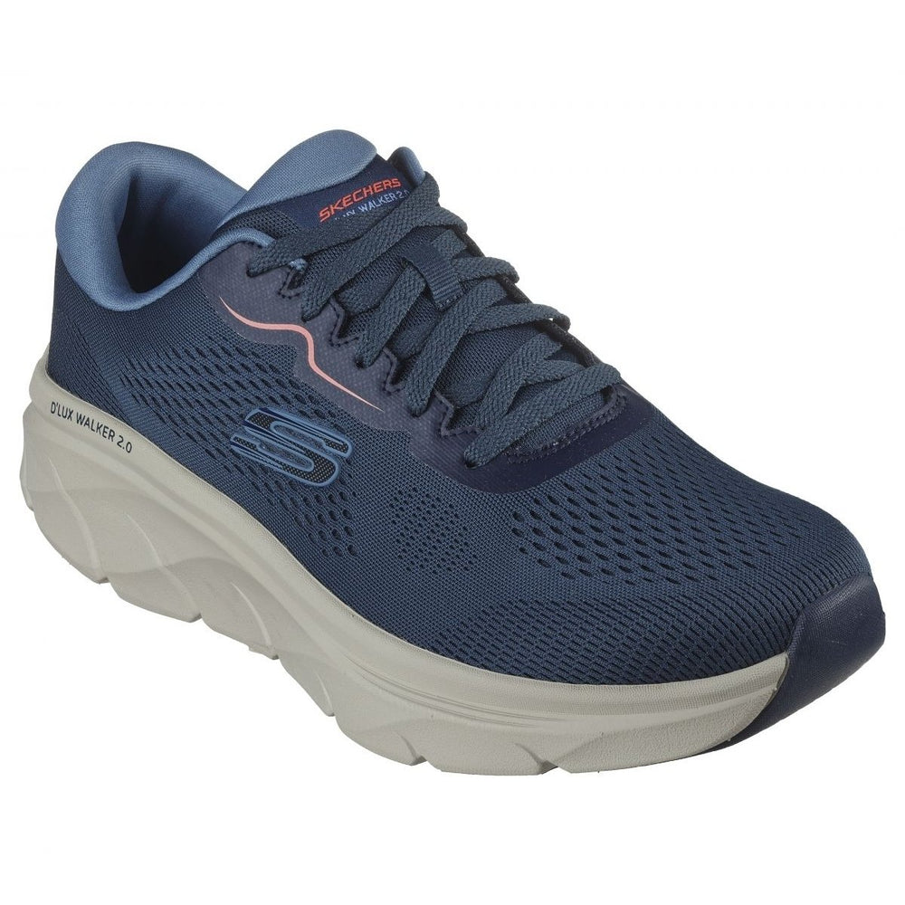 Skechers Mens Relaxed Fit: DLux Walker 2.0 - Swave Navy/Blue - 232714-NVBL NAVY / BLUE Image 2