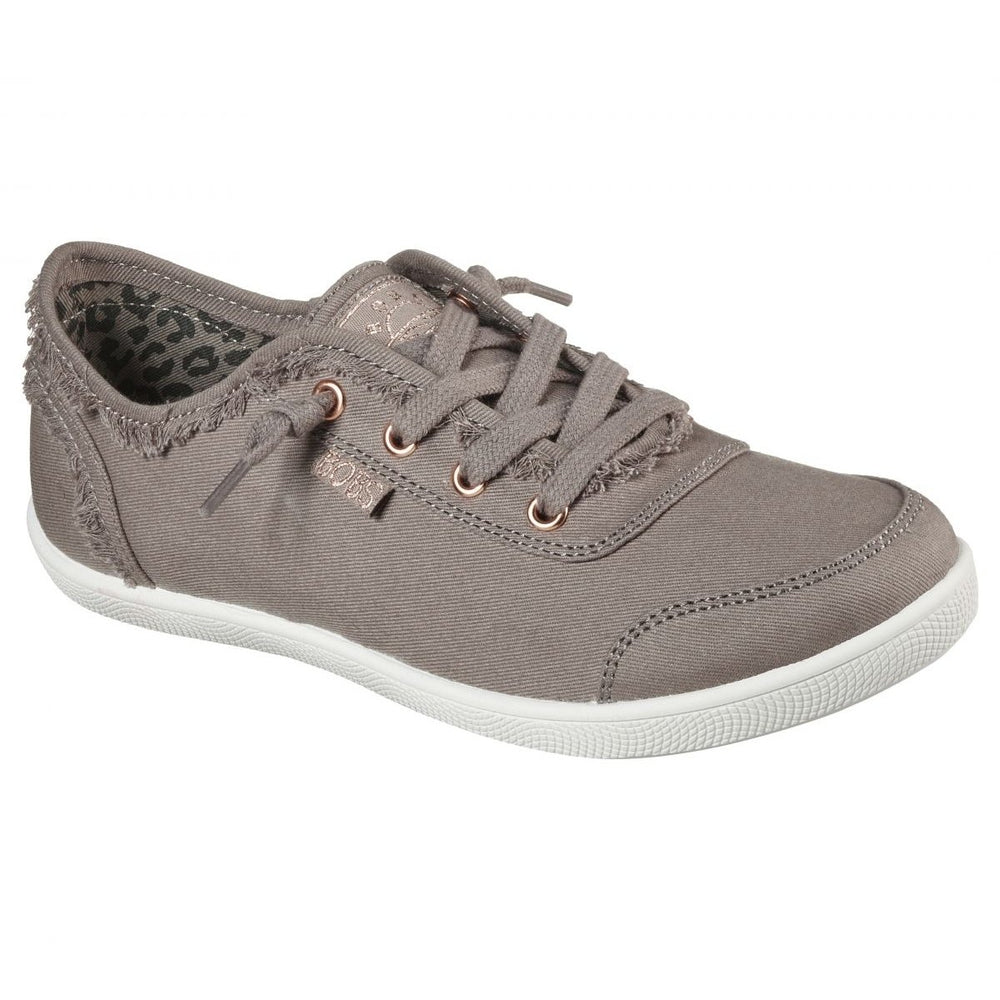 Skechers Womens BOBS B Cute Sneaker Taupe - 33492-TPE TAUPE Image 2