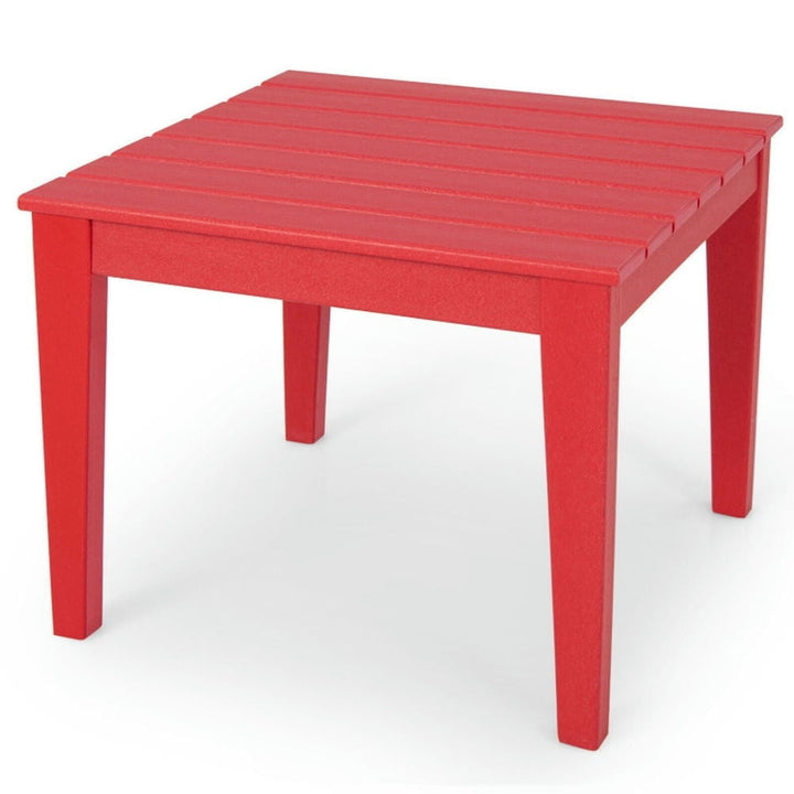 Hommoo 25.5 Inch Square Kids Activity Play Table-Red Small Folding Table for Arts and Crafts Snack Time Homeschooling Image 1