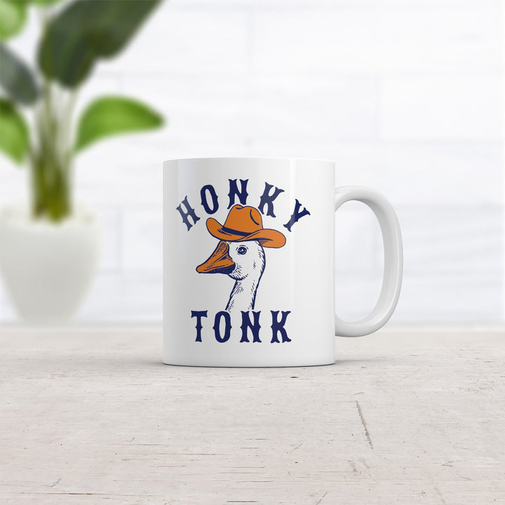 Honky Tonk Mug Funny Sarcastic Goose Graphic Novelty Coffee Cup-11oz Image 2