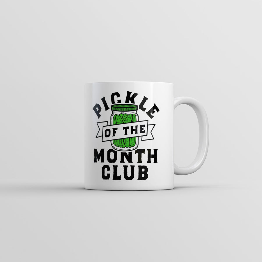 Pickle Of The Month Club Mug Funny Sarcastic Pickles Novelty Coffee Cup-11oz Image 1