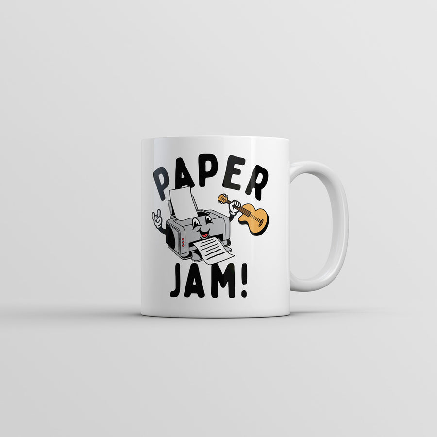 Paper Jam Mug Funny Sarcastic Printer Graphic Novelty Coffee Cup-11oz Image 1