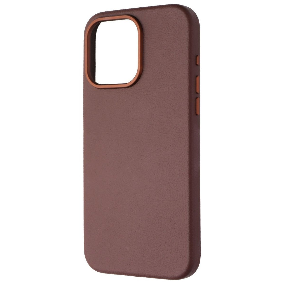 OtterBox Symmetry for MagSafe for Apple iPhone 15 Pro Max - Brown Cactus Leather Image 1