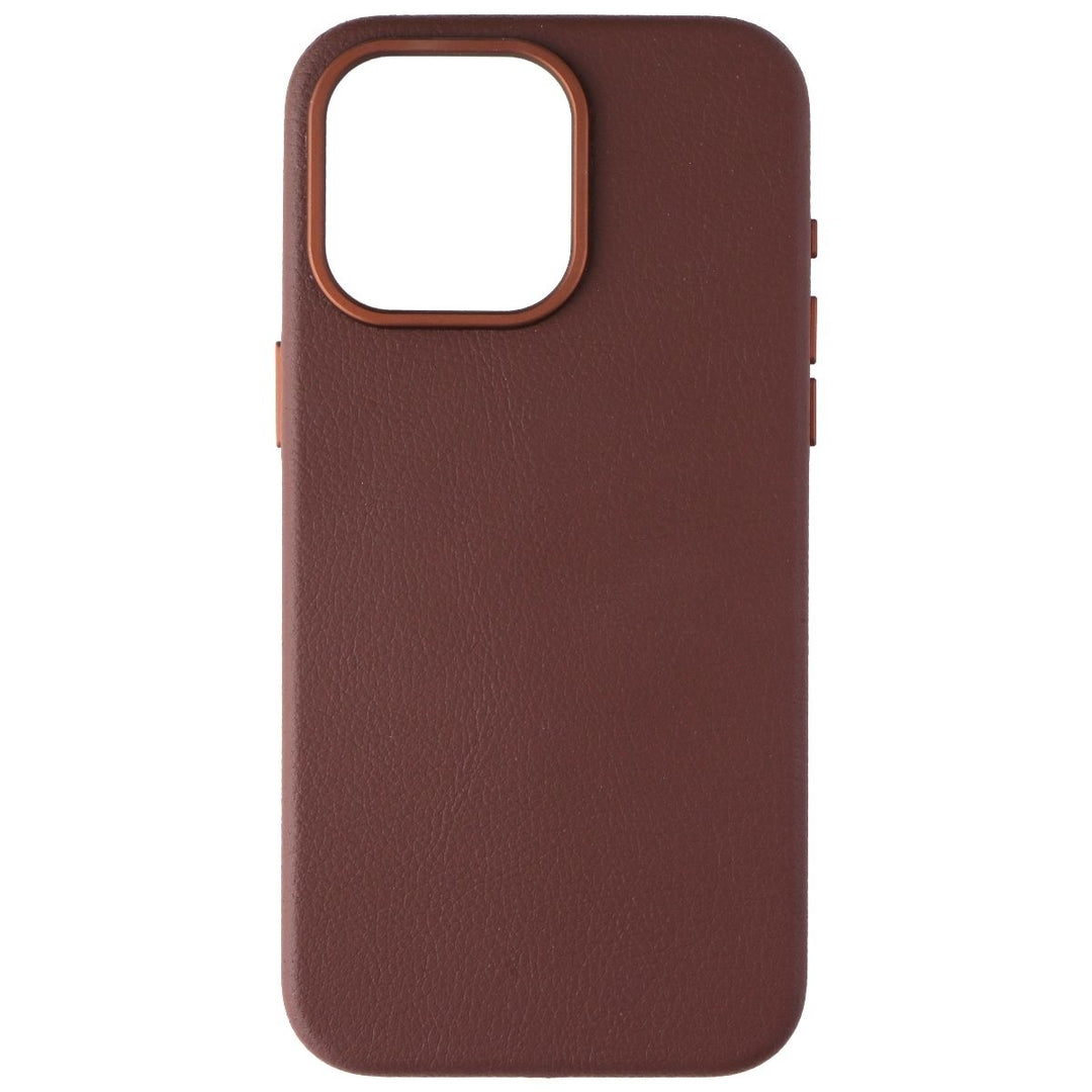 OtterBox Symmetry for MagSafe for Apple iPhone 15 Pro Max - Brown Cactus Leather Image 2