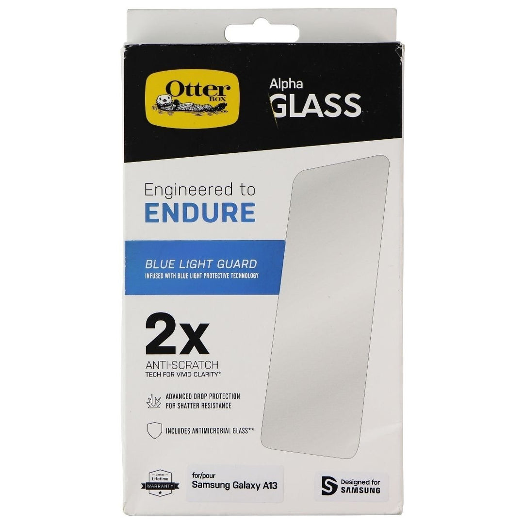 OtterBox Alpha Glass Blue Light Guard Screen Protector for Samsung Galaxy A13 Image 1