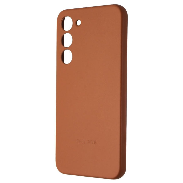 Samsung Leather Case for Galaxy S23+ (Plus) - Brown Image 1