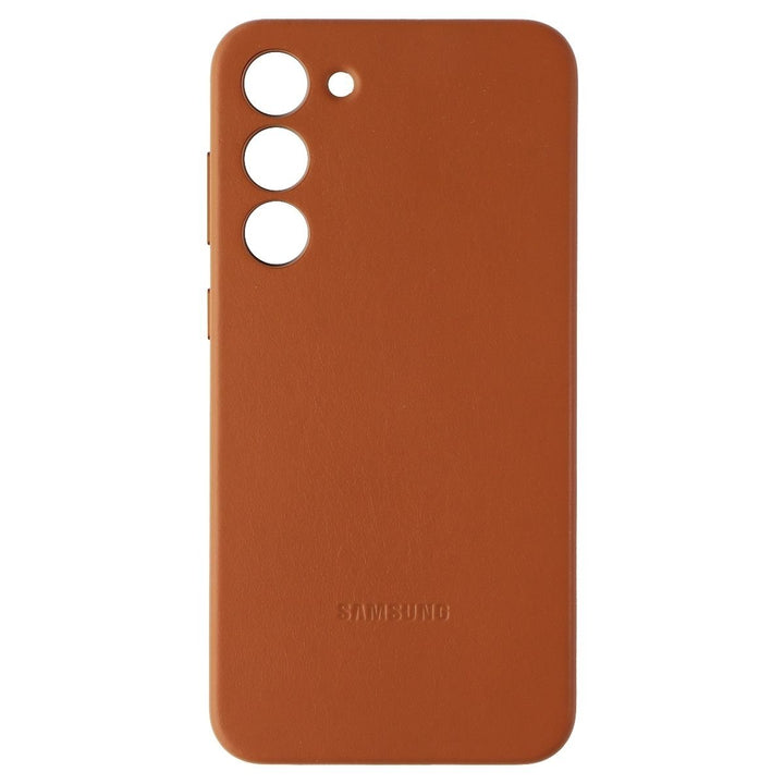 Samsung Leather Case for Galaxy S23+ (Plus) - Brown Image 2