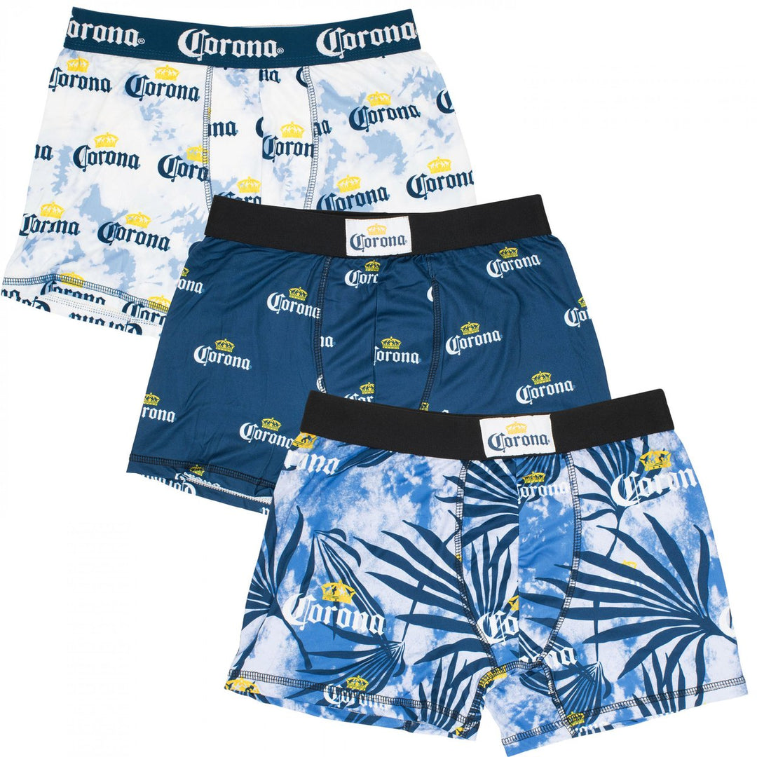 Corona Print Mens 3-Pack Boxer Briefs Image 1